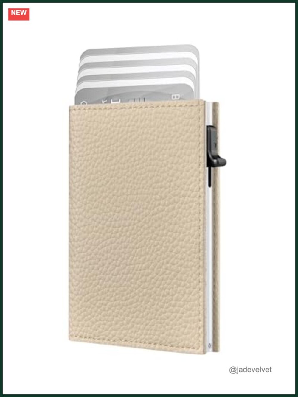 RFID Blocking RFID Pop Up Card Holder Trifold Wallet for Women Leather